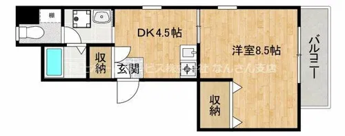 COZY COURT【8階】の間取り