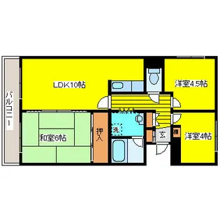 藤枝ハイツ【B302号室】の間取り