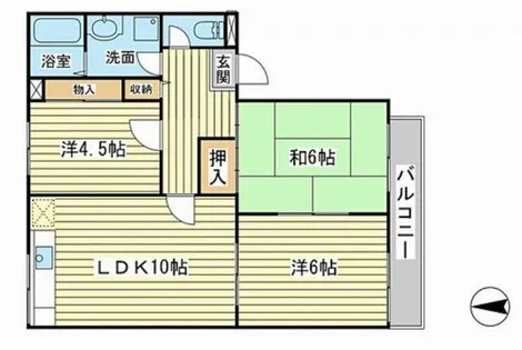 ベリーハイツ【2階】の間取り