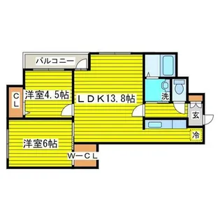 北海道札幌市東区北十六条東7丁目【マンション】の間取り