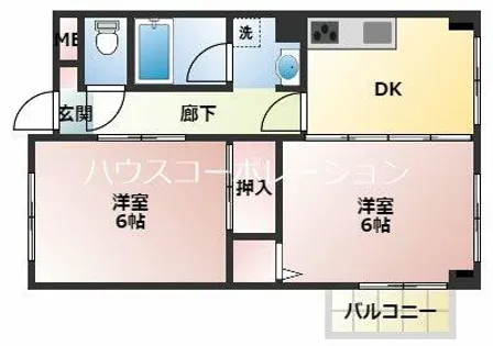 兵庫県尼崎市小中島2丁目【マンション】の間取り