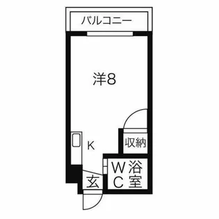 ダイヤモンドハウス【411号室】の間取り