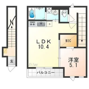 ルキアスF【2階】の間取り