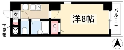 タウンコート児島【6階】の間取り