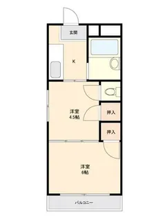 ハイツ和幸【2階】の間取り