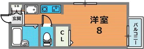 セジュール宝泉【201号室】の間取り