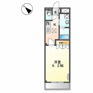 サンパレス日進【1階】の間取り