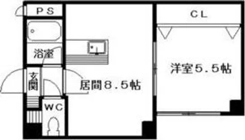 ルナハイツ南8条【2階】の間取り