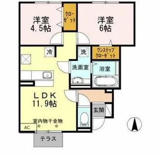 グランヒル青山【1階】の間取り