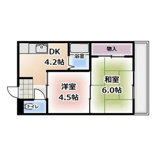 コーポ川原【205号室】の間取り