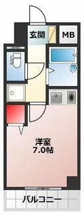 プランドールマサキ【7階】の間取り