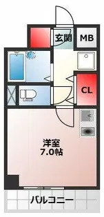 プランドールマサキ【6階】の間取り