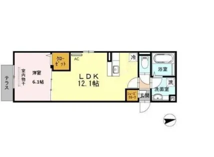 大阪府大阪市住吉区我孫子4丁目【アパート】の間取り