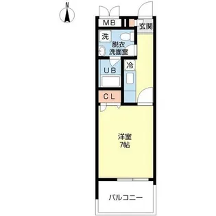 グロワール天神(GLOIRE)【0602号室】の間取り