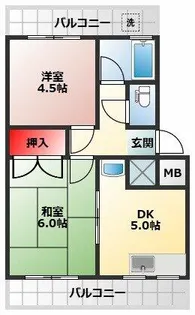 末広マンション【305号室】の間取り