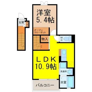 愛知県名古屋市北区城東町2丁目【アパート】の間取り