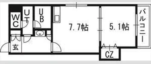 Vertical 18【3階】の間取り