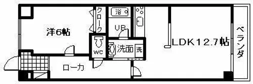 プールトゥジュール【4階】の間取り