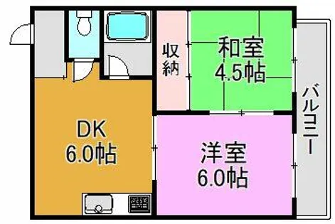 テラノコーポ【2階】の間取り