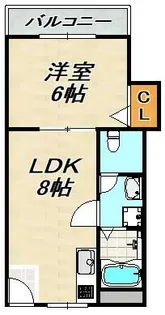 SUZURAN DANCHI Ⅰ【3階】の間取り