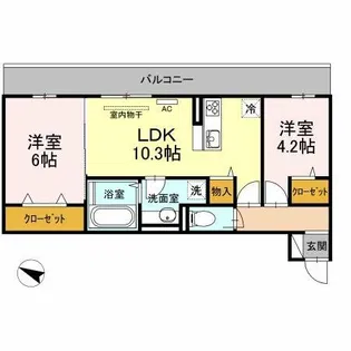 Leafull【3階】の間取り