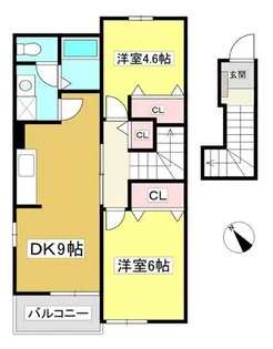 エステート雅【2階】の間取り