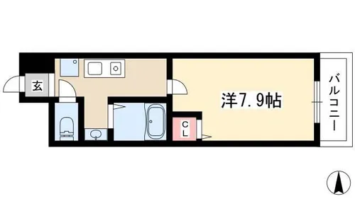 MGファースト【206号室】の間取り