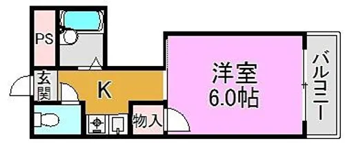 イーストマンションムラオ【4階】の間取り