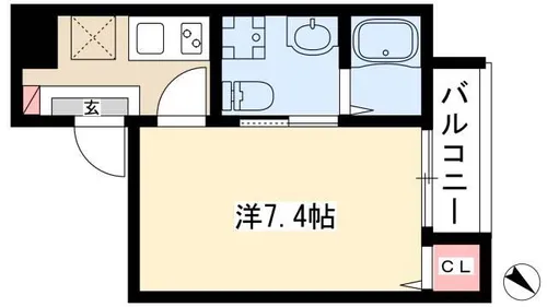 エスポワール露橋(エスポワールツユハシ)【1階】の間取り