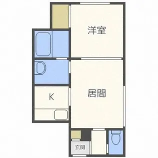 ウイングコート札幌Ⅱ【205号室】の間取り