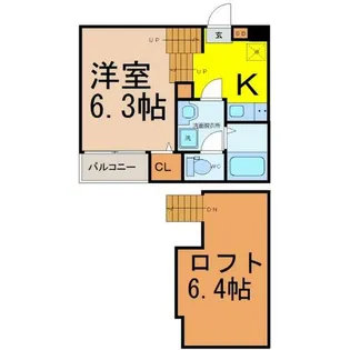アールグレイス中島町【1階】の間取り