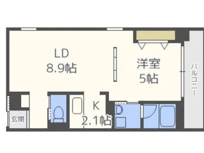 ラ・メージュ【3階】の間取り