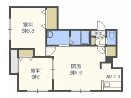 GroveAvenue弐番館【203号室】の間取り