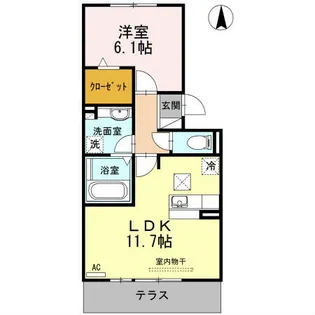 アバンサール【1階】の間取り