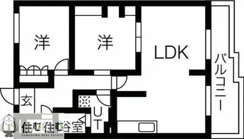 シャルードS【2-A号室】の間取り