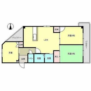 サンピアⅡ【308号室】の間取り