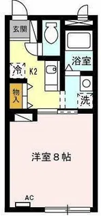 プチメゾン赤池【1階】の間取り