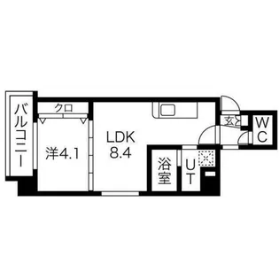 クラッセ北大前Ⅲ【3階】の間取り