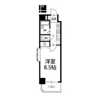 愛知県名古屋市中区大須2丁目【マンション】の間取り