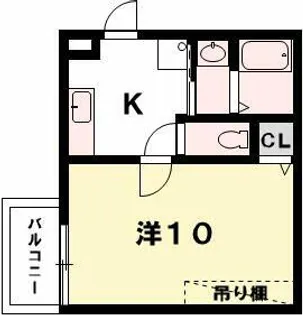 アークリード大津【410号室】の間取り
