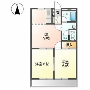 ピアハイム【1階】の間取り