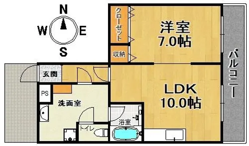 ジュエリー山手【2階】の間取り