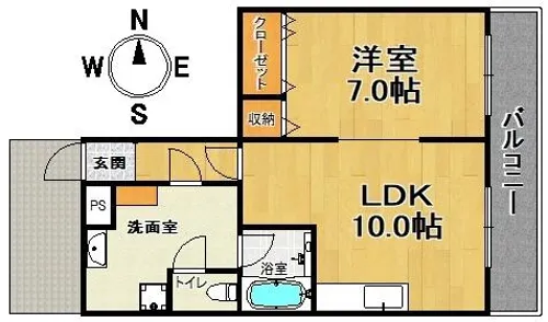 ジュエリー山手【2階】の間取り