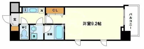 1Kの間取り画像