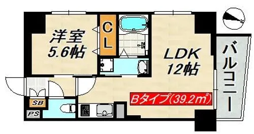 SDグランツ新神戸ステーションフロント【4階】の間取り