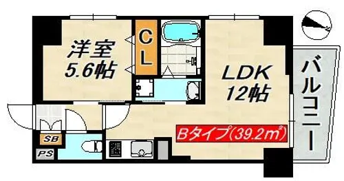 SDグランツ新神戸ステーションフロント【8階】の間取り