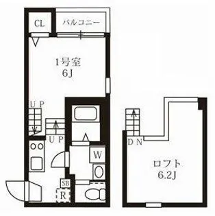 メゾンド琥珀【2階】の間取り