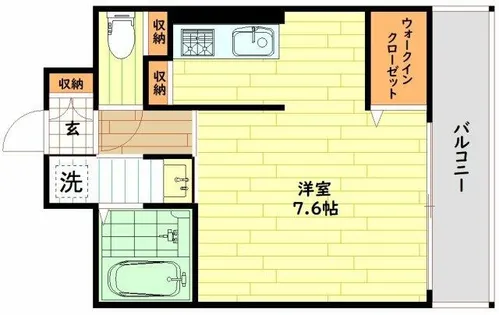 ウィスタリア京橋【2階】の間取り