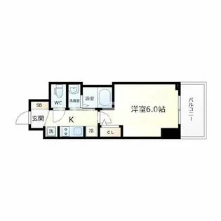 エステムコート神戸湊町【14階】の間取り