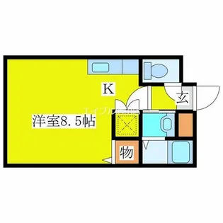 ARTNOW清田【201号室】の間取り